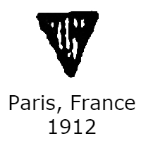 triangle, lines, letter v